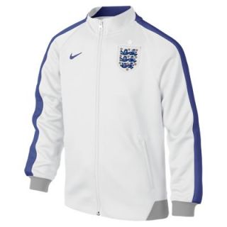 England N98 Authentic International Boys Track Jacket   White