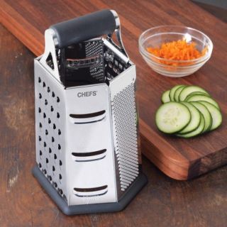Chefs 6 sided Stainless Steel Box Grater