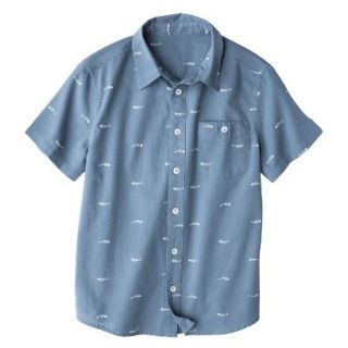 M Button Down Shirts BLUE LRG