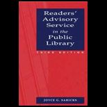 Readers Advisory Service In The Public Library