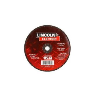 Lincoln Electric 4 in. x 1/16 in. Red 3/8 in. Arbor Cut Off Wheel KH135