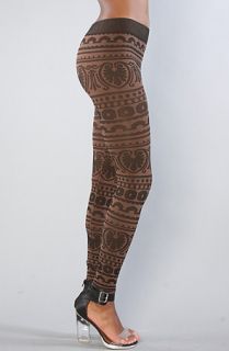 See You Monday  The Ornate Legging in Brown
