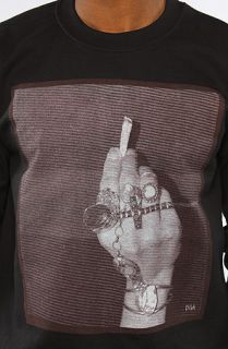 Civil Crewneck Hand of Faith Pullover Graphic Sweatshirt in Black