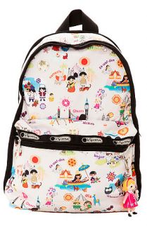 LeSportsac Backpack Basic With Charm In Around The World