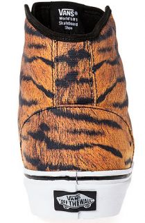 Vans Footwear Sneaker 106 Hi Sneaker in Tiger Print Orange