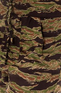 Obey Pant Keegan Harem in Tiger Camo Green