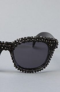 A Morir by Kerin Rose The Sylvia Sunglasses in Black Tinted