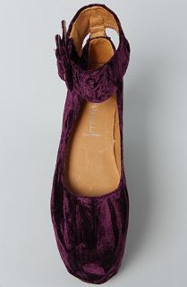 Jeffrey Campbell Shoe Velvet Flatform in Purple