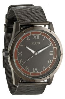 Flud Watches The Moment Watch in Gunmetal Red