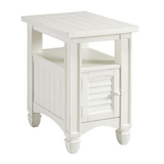 Home Decorators Collection Nantucket Weathered White Accent Table DISCONTINUED 0462300410