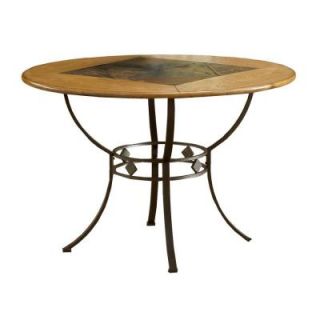 Hillsdale Furniture Lakeview Round Brown Copper Dining Table 4264DTBRD