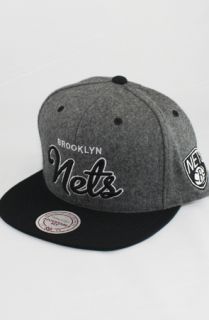 123SNAPBACKS Brooklyn Nets Snapback HatGreyBlack