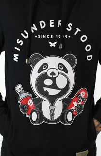 Entree LS MISUNDERSTOOD PANDA Black Hoodie