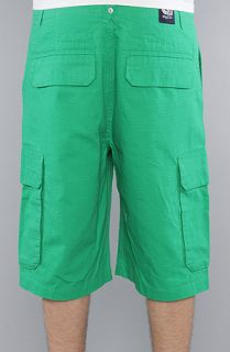 LRG The Beaming Out Cargo Shorts in Kelly Green