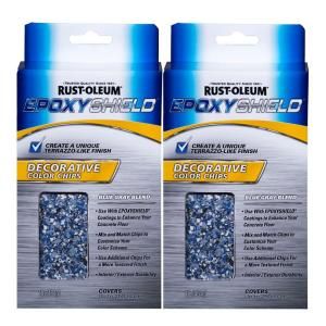 Rust Oleum 1 lb. Blue Gray Blend EpoxyShield Color Chips (2 Pack) DISCONTINUED 206337