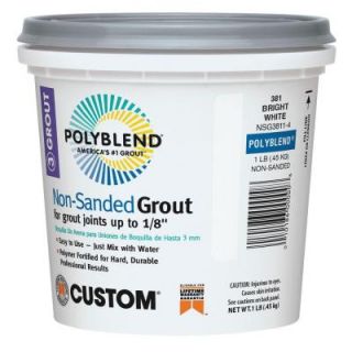 Polyblend #381 Bright White 1 lb. Non Sanded Grout NSG3811
