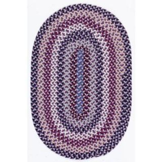 Colonial Mills Boston Common Purple Haze 10 ft. x 13 ft. Braided Area Rug BC42R120X156