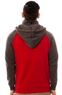 ARSNL The OG Kino Ninja Hoodie in Vintage Red Charcoal Fleece