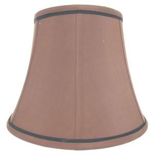 Hampton Bay Mix & Match 8.5 in. x 14 in. x 10.5 in. Espresso with Brown Trim Bell Shade 15426