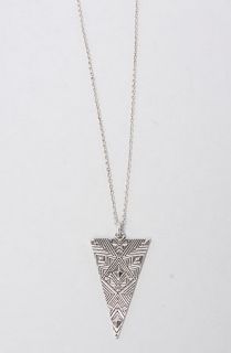 House of Harlow 1960 The Engraved Triangle Pendant Necklace