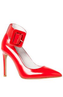 Jeffrey Campbell Shoe Leche Pump in Red