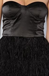 Blaque Label The Feather Skirt Mini Dress in Black