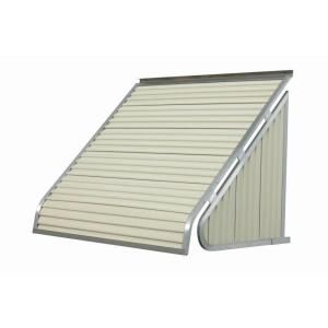 NuImage Awnings 6 ft. 3500 Series Aluminum Window Awning (24 in. H x 20 in. D) in Almond 35X5X7205XX05X