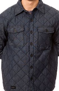 WeSC Jacket Quilted Shirt in Midnight Blue