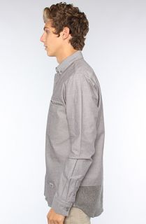 Freshjive The Clay Buttondown Shirt in Iron Grey
