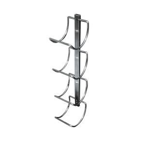 WingIts Infinity Series Towel Vine 4 Tier Full Scoop with Included WingIts in Polished Stainless Steel TV4TFS21BS