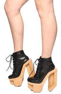 Jeffrey Campbell Sneaker Indie Punched in Black