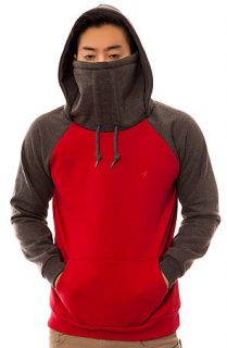 ARSNL The OG Kino Ninja Hoodie in Vintage Red Charcoal Fleece