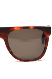 Super Sunglasses Havana Suede in Red and Blue