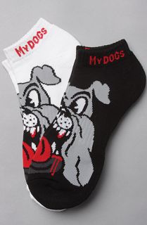 DGK The Dogs 2Pack Socks in White Black