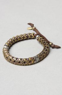 M Cohen The Snake Vertebrae Bracelet in Bronze