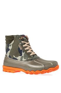 Sperry Top Sider Boot Avenue Duck in Camo Green