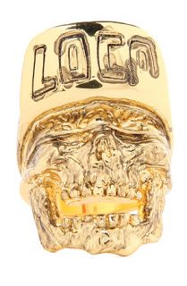 Han Cholo Ring Loco Skull in Gold