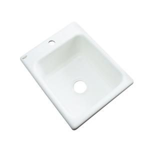 Thermocast Crisfield Drop in Acrylic 17x22x9 in. 1 Hole Single Bowl Prep Sink in White 26100