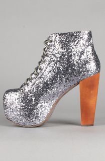 Jeffrey Campbell The Lita Shoe in Pewter Glitter