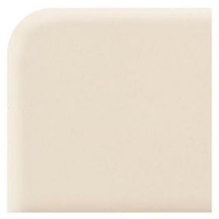Daltile Semi Gloss Almond 2 in. x 2 in. Ceramic Bullnose Corner Wall Tile K165SN42691P2