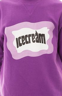 Ice Cream Sweatshirt Bar Logo Crewneck in Purple
