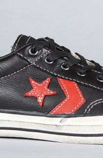 Converse The John Varvatos Star Player Sneaker in Black and Red Leather