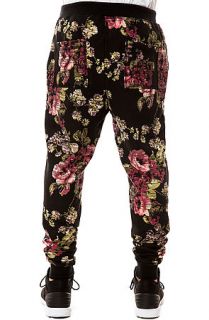 Elwood Pants Digi Floral Skinny Jogger in Black and Pink