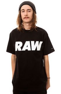 RAW Tee Logo Primary in Black