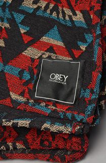 Obey The Cherokee Blanket in Heather Black