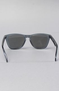 OAKLEY The Oakley Frogskin Sunglasses in Crystal Black with Positive Red Lense