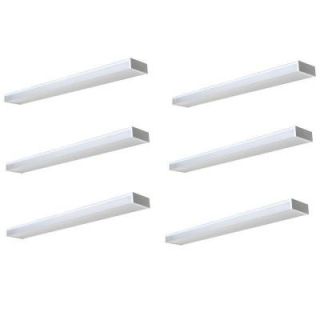 Radionic Hi Tech Inc. Wrap 48 in. Low Profile White Fluorescent Fixture (6 Pack) W240 6