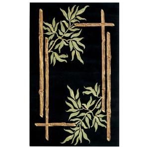 Home Decorators Collection Bamboo Black 5 ft. 3 in. x 8 ft. 3 in. Area Rug 3241430210
