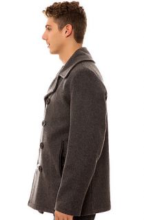 Schott Peacoat 24oz Slim Fit in Oxford Gray