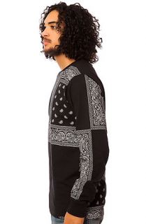 LATHC Shirt Bandana Squares LS Tee in Black